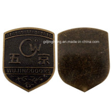 Personalized Zinc Alloy Emblem, Logo Engraved Metal Badge